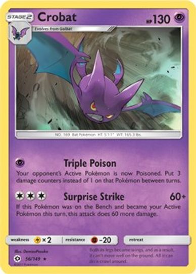 Crobat (Cosmos Holo) Sun & Moon (56) [Blister Exclusives]