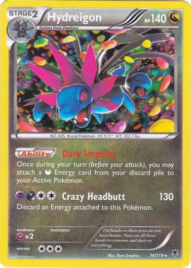 Hydreigon (Cosmos Holo) (74/119) [Blister Exclusives]