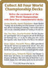 World Championship Advertisement Card [World Championship Decks]