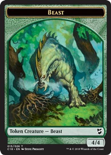 BeastPlant Double-sided Token [Commander 2018]