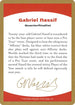 Gabriel Nassif Biography Card [World Championship Decks]