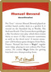 Manuel Bevand Biography Card [World Championship Decks]
