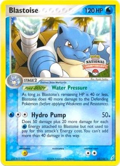 Blastoise (National Championship Promo) (14) [League & Championship Cards]