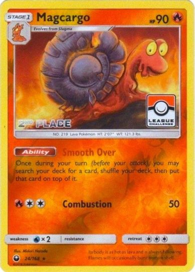 Magcargo 24/168 (League Promo) [2nd Place] [League & Championship Cards]