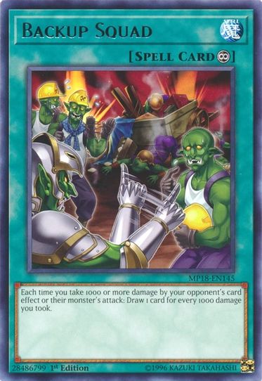 Backup Squad (MP18-EN145) [2018 Mega-Tins Mega Pack]