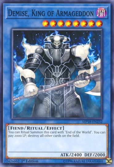 Demise, King of Armageddon (MP18-EN232) [2018 Mega-Tins Mega Pack]