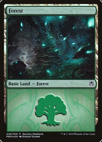 Forest - Golgari (A) (6) [Launch Party & Release Event Promos]