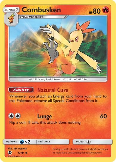 Combusken (5/70) [Sun & Moon: Dragon Majesty]