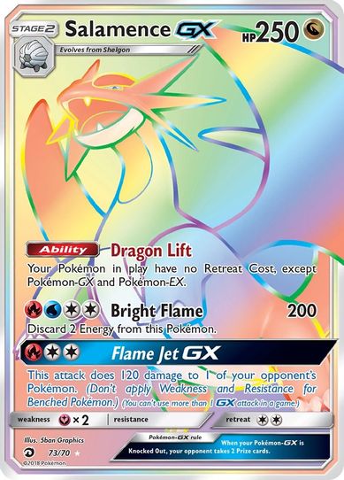 Salamence GX (Secret) (73/70) [Sun & Moon: Dragon Majesty]
