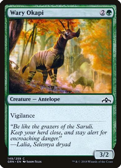 Wary Okapi (149) [Guilds of Ravnica]