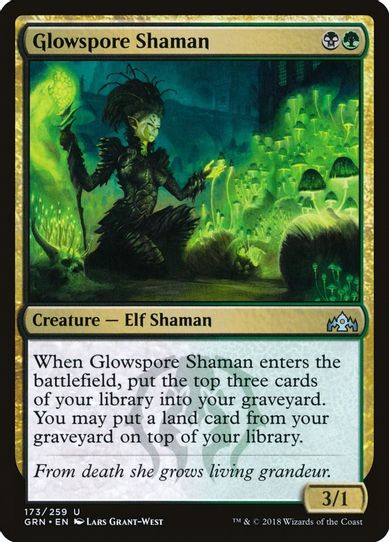 Glowspore Shaman (173) [Guilds of Ravnica]