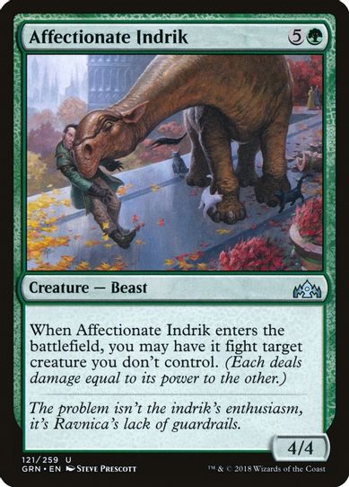 Affectionate Indrik (121) [Guilds of Ravnica]