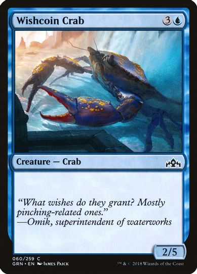 Wishcoin Crab (60) [Guilds of Ravnica]