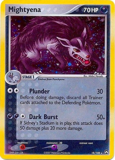 Mightyena 18/108 (Cosmos Holo) [Deck Exclusives]