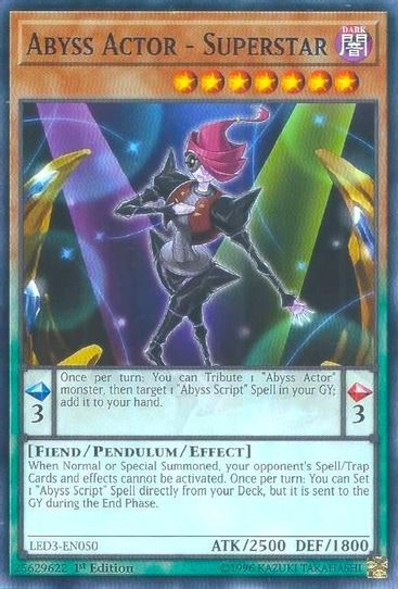 Abyss Actor - Superstar (LED3-EN050) [Legendary Duelists: White Dragon Abyss]
