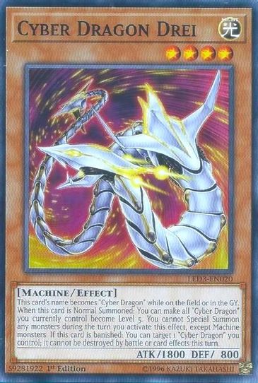 Cyber Dragon Drei (LED3-EN020) [Legendary Duelists: White Dragon Abyss]