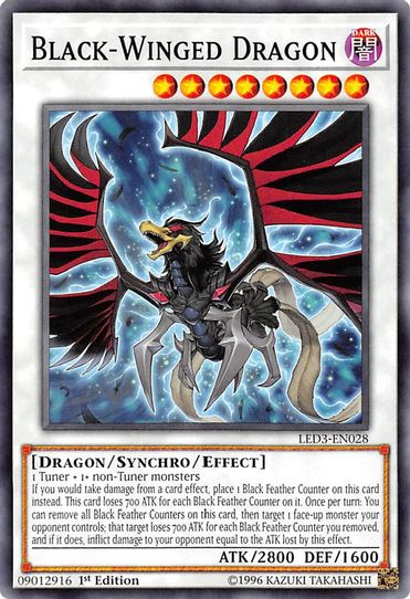 Black-Winged Dragon (LED3-EN028) [Legendary Duelists: White Dragon Abyss]