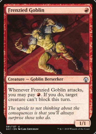 Frenzied Goblin (81) [Guilds of Ravnica: Guild Kits]