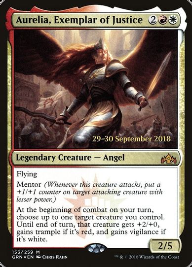 Aurelia, Exemplar of Justice (153) [Prerelease Cards]