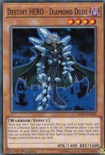 Destiny HERO - Diamond Dude (LEHD-ENA06) [Legendary Hero Decks]
