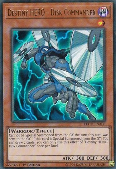 Destiny HERO - Disk Commander (LEHD-ENA08) [Legendary Hero Decks]