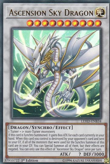 Ascension Sky Dragon (LEHD-ENB34) [Legendary Hero Decks]