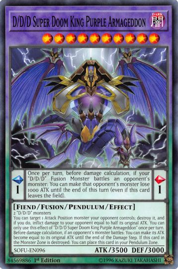 D/D/D Super Doom King Purple Armageddon (SOFU-EN096) [Soul Fusion]