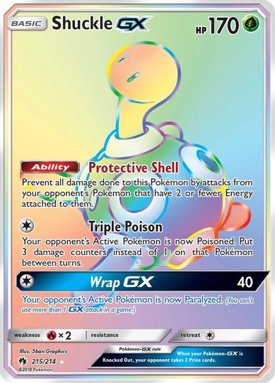 Shuckle GX (Secret) (215/214) [Sun & Moon: Lost Thunder]