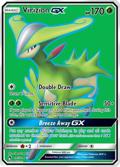 Virizion GX (Full Art) (197/214) [Sun & Moon: Lost Thunder]