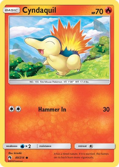 Cyndaquil (40) (40/214) [Sun & Moon: Lost Thunder]