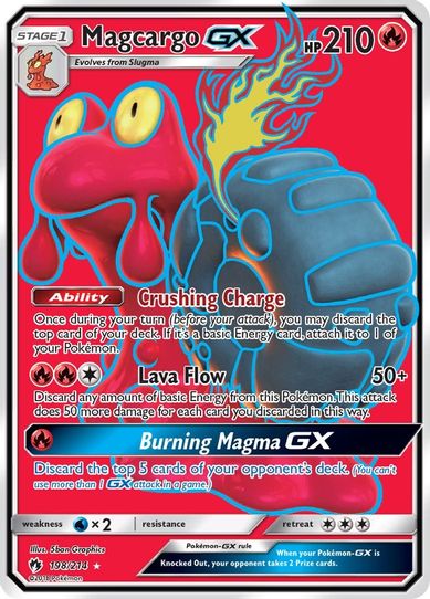 Magcargo GX (Full Art) (198/214) [Sun & Moon: Lost Thunder]