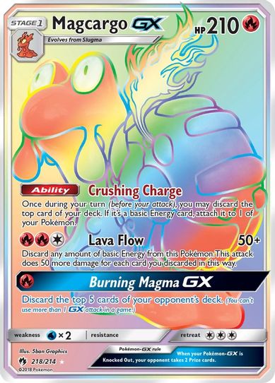 Magcargo GX (Secret) (218/214) [Sun & Moon: Lost Thunder]
