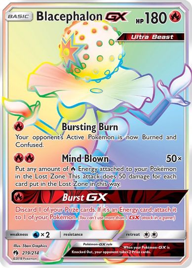 Blacephalon GX (Secret) (219/214) [Sun & Moon: Lost Thunder]
