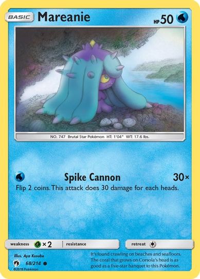 Mareanie (68) (68/214) [Sun & Moon: Lost Thunder]