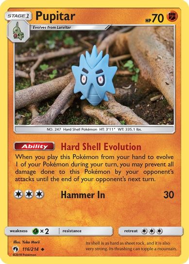 Pupitar (116/214) [Sun & Moon: Lost Thunder]