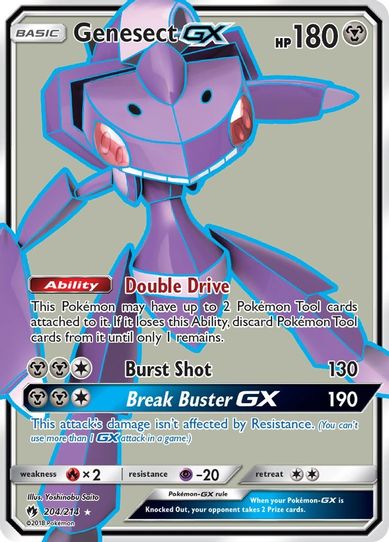 Genesect GX (Full Art) (204/214) [Sun & Moon: Lost Thunder]
