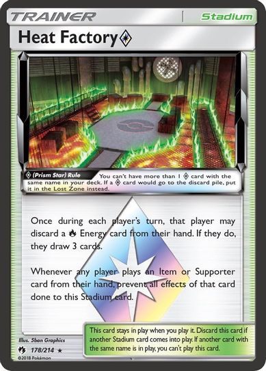 Heat Factory Prism Star (178/214) [Sun & Moon: Lost Thunder]