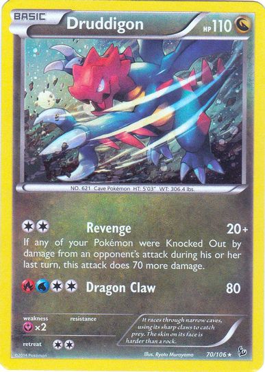 Druddigon (Cosmos Holo) Flashfire (70) [Blister Exclusives]