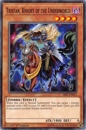 Tristan, Knight of the Underworld (SR07-EN011) [Structure Deck: Zombie Pokemon Plug Tristan, Knight of the Underworld (SR07-EN011) [Structure Deck: Zombie Pokemon Plug
