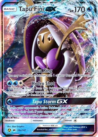 Tapu Fini GX a/ (39a/147) [Alternate Art Promo]