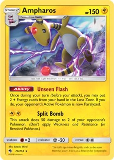 Ampharos (SM Lost Thunder) (78/203) [Deck Exclusives]