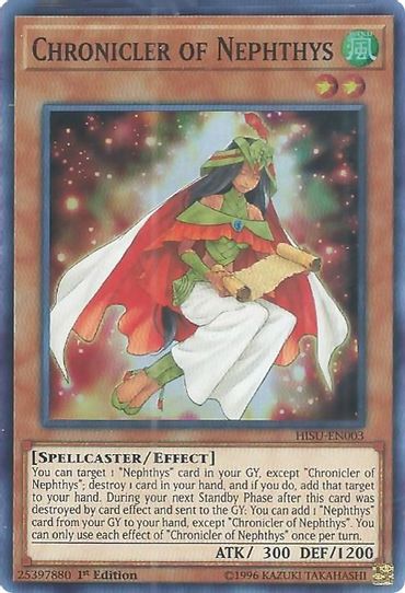 Chronicler of Nephthys (HISU-EN003) [Hidden Summoners]