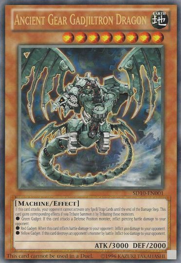 Ancient Gear Gadjiltron Dragon (Oversized) (Machine Madness) (SD10-EN001) [Yu-Gi-Oh! Value Boxes]