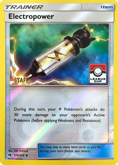 Electropower 172/214 (League Promo) [Staff] [League & Championship Cards]