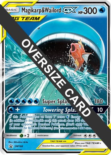 Magikarp & Wailord GX 166 (SM Black Star Promo) (SM166) [First Partner Pack Jumbo Cards]