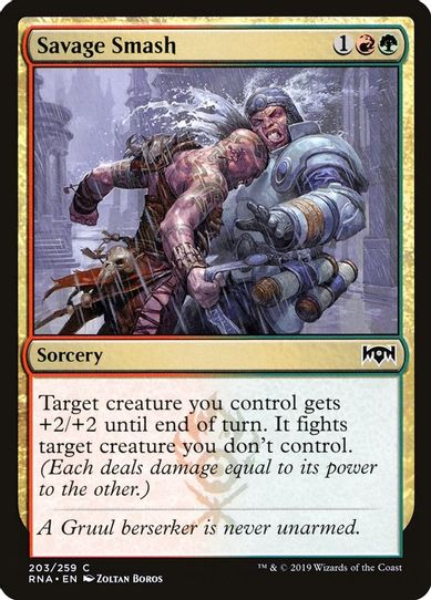 Savage Smash (203) [Ravnica Allegiance]