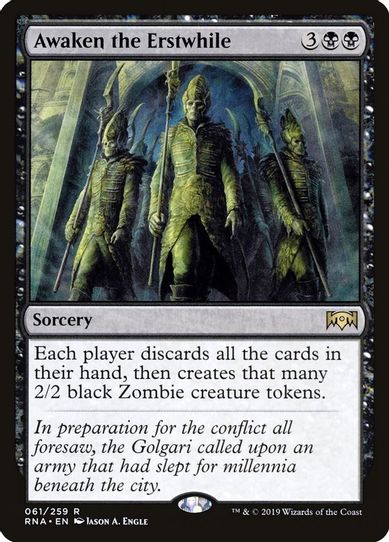 Awaken the Erstwhile (61) [Ravnica Allegiance]