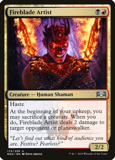 Fireblade Artist (172) [Ravnica Allegiance]