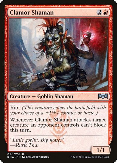 Clamor Shaman (96) [Ravnica Allegiance]