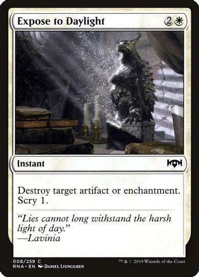 Expose to Daylight (8) [Ravnica Allegiance]